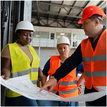 CPA assisting construction business owner with financial reporting and project budgeting.